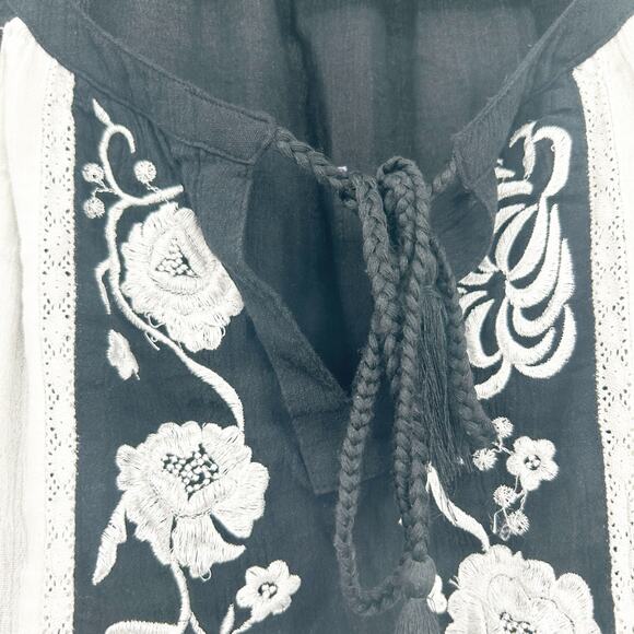 INC International Concepts Womens Boho Peasant Floral Embroidered Blouse Sz XSP‎ - Picture 5 of 8